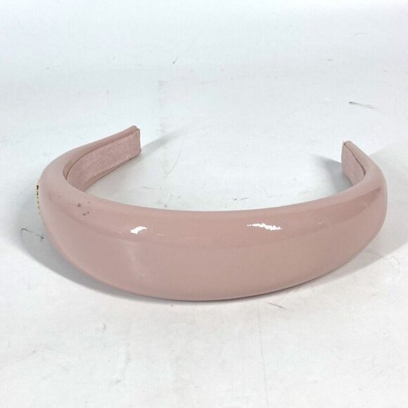 MIUMIU 5IH025 logo Hair band head band Katyusha enamel pink - Picture 3 of 16